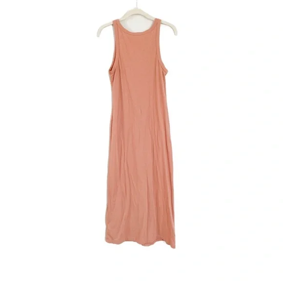 James Perse Tank Dress U-Neck Peach Size Medium 2 - Picture 3 of 3